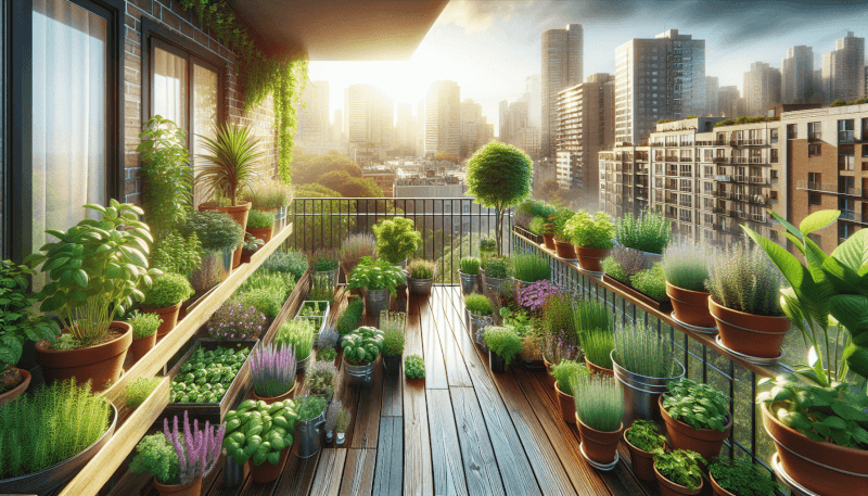 Apartment Balcony Herb Garden