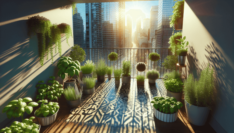 herb garden apartment balcony 1